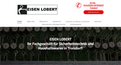 Desktop Screenshot of eisen-lobert.de