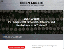 Tablet Screenshot of eisen-lobert.de